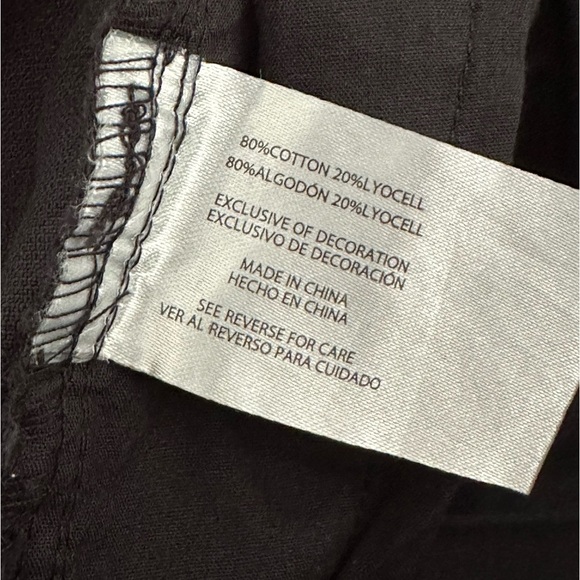 NWT GAP Twill Cargo Pants Black Women S - Picture 10 of 11